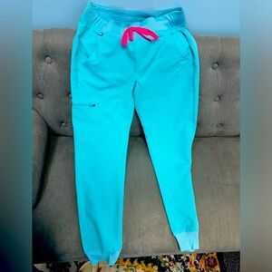 FIGS Aqua Blue Zamora Jogger - Size Small